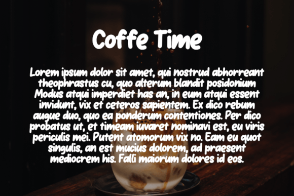 Coffe Time Font - Preview 2