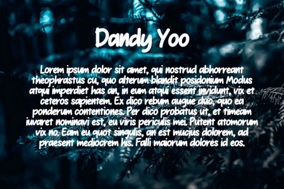 Dandy Yoo Font - Preview 2