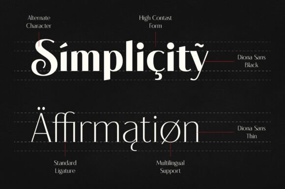 Diona Sans Font - Preview 1