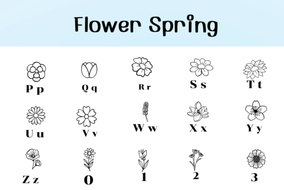 Flower Spring Font - Preview 2