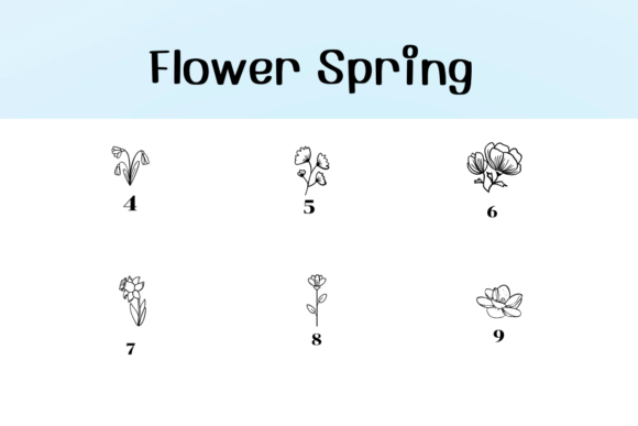 Flower Spring Font - Preview 3
