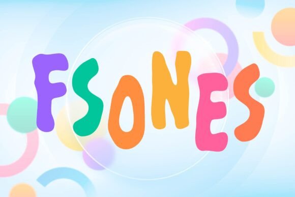 Fsones Font PNG with transparent background - Preview 3