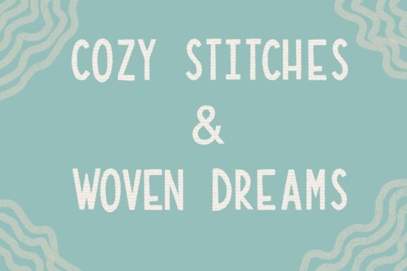 Hand Woven Hatch Font - Preview 1