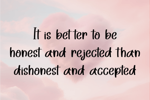 Honest Feelings Font PNG with transparent background - Preview 1