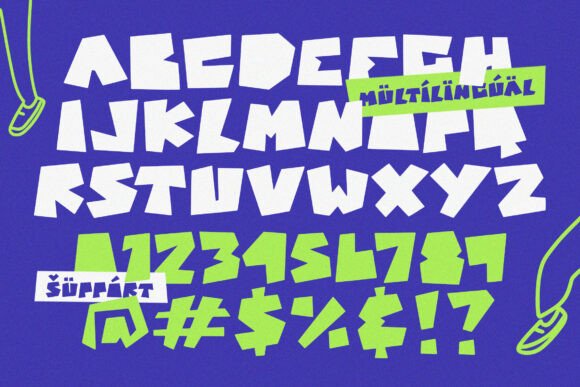 Jumper Jack Font PNG with transparent background - Preview 5