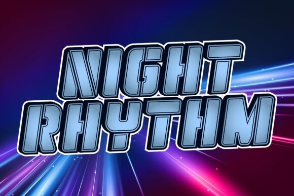 Light Speed Font PNG with transparent background - Preview 1