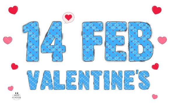 Love Valentine's Army Little Bird Font PNG with transparent background - Preview 4