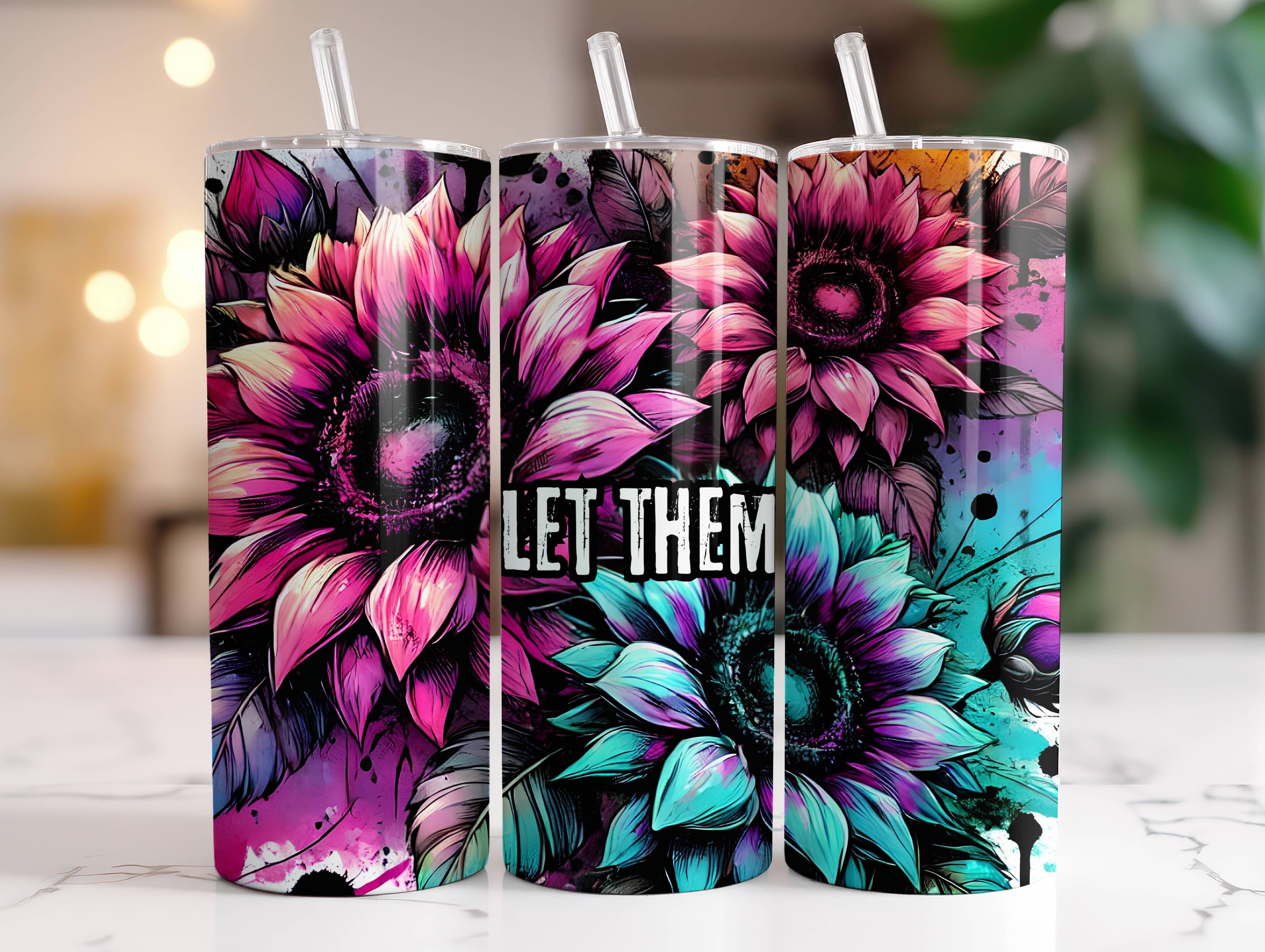 Sunflowers 20oz Tumbler Wrap PNG Design Graphic by RahatKDP · Creative ...