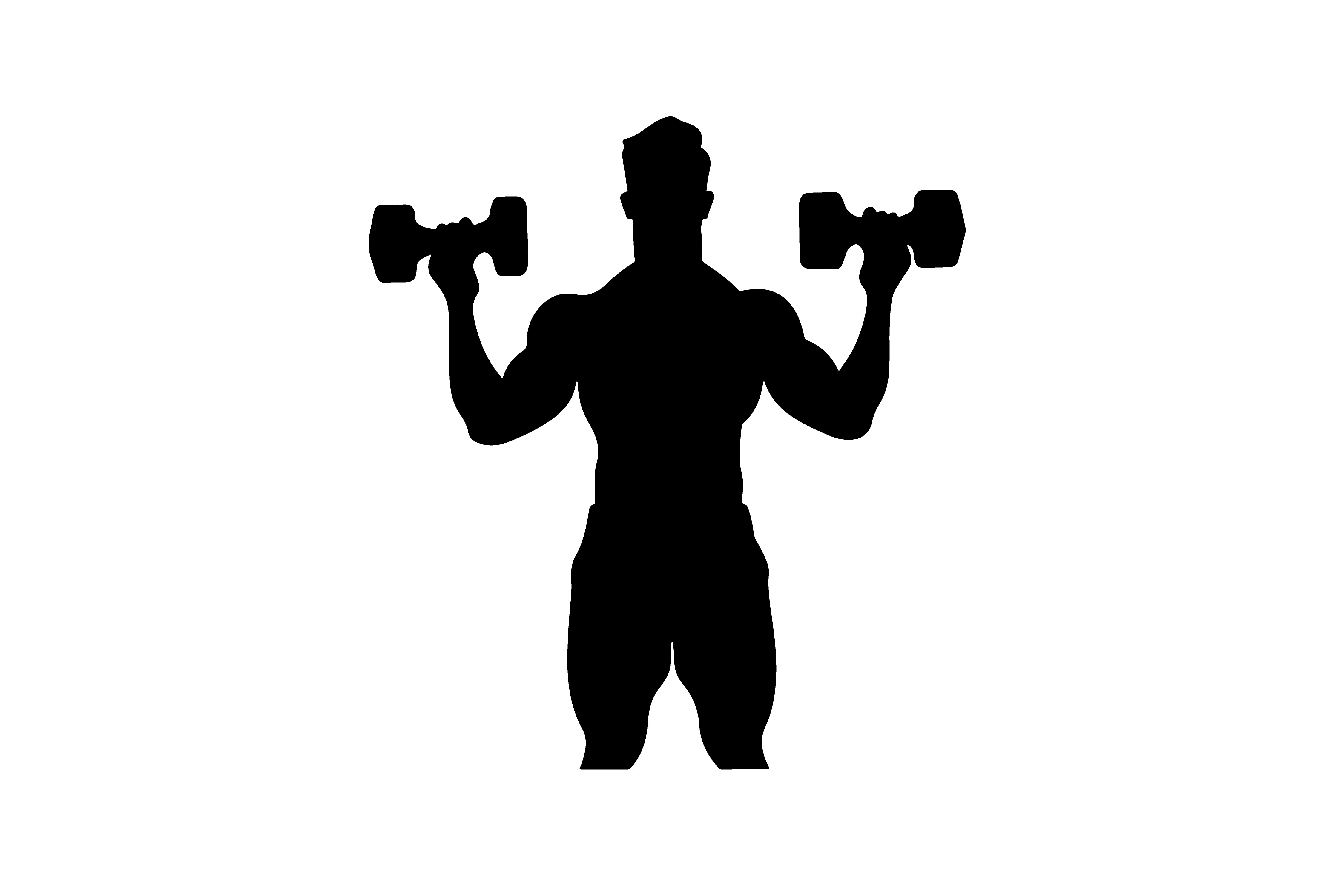 Trainer Outline, Dumbbell, Training Graphic by fijulanam468 · Creative ...