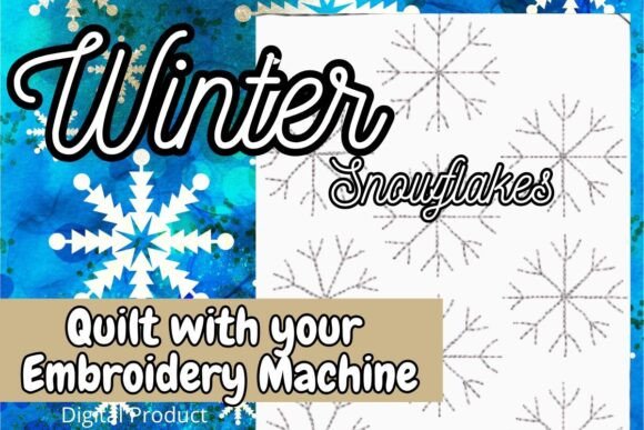 Winter Snowflakes Quilting E2E