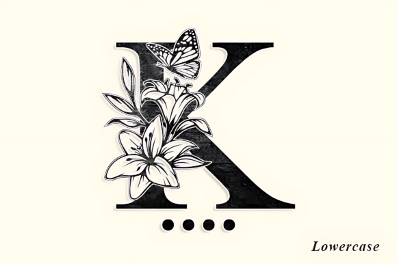 Betty Flowers Monogram Font - Preview 5