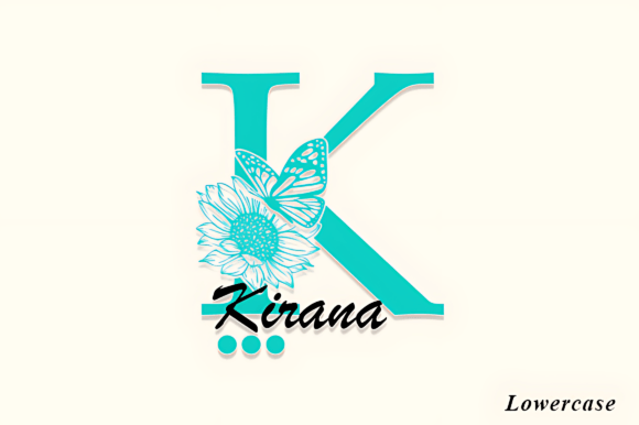 Chantiq Flower Monogram Font - Preview 3