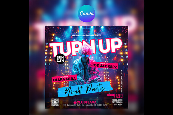 DJ Club Flyer Vol. 19 for Canva