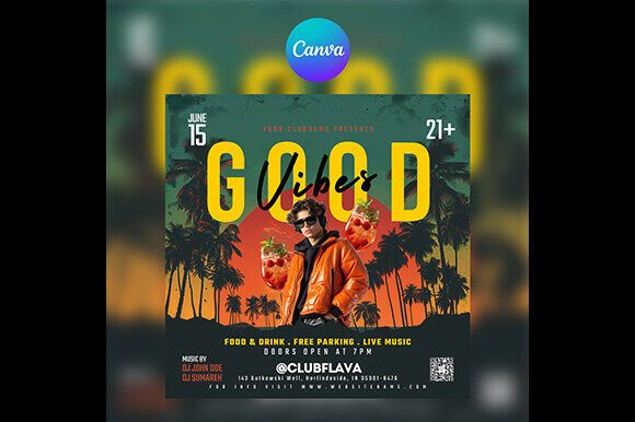 DJ Club Flyer Vol. 20 for Canva