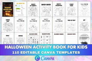 Editable Halloween Activity Book for Kid Graphic by KDP Mount ...