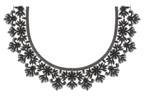 Floral Neckline