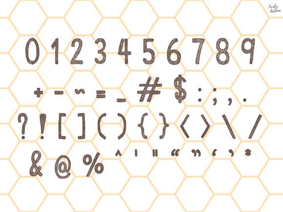 Honeycomb Font - Preview 2
