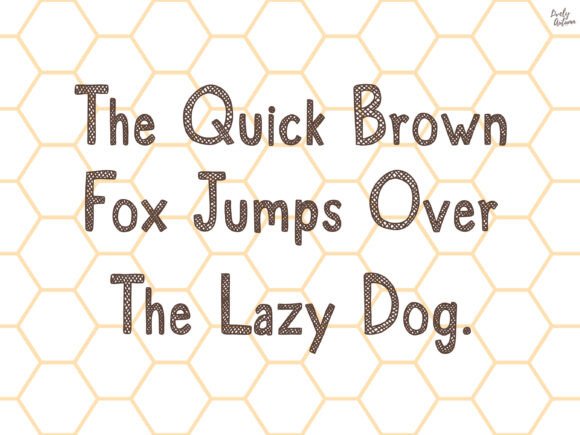 Honeycomb Font - Preview 3