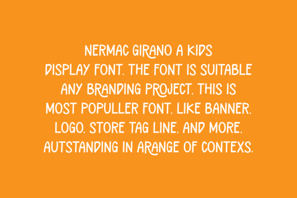 Nermac Girano Font font preview - 1