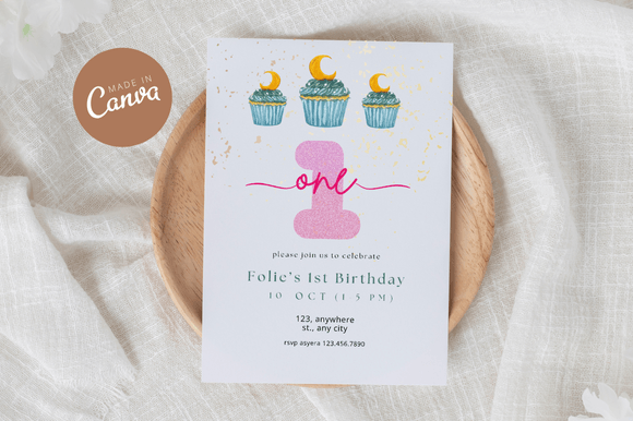 Pastel Birthday Invitation Canva