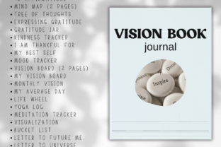 Printable Vision Book Journal Graphic by LaxMuni · Creative Fabrica