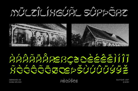 Reduste Font PNG with transparent background - Preview 5
