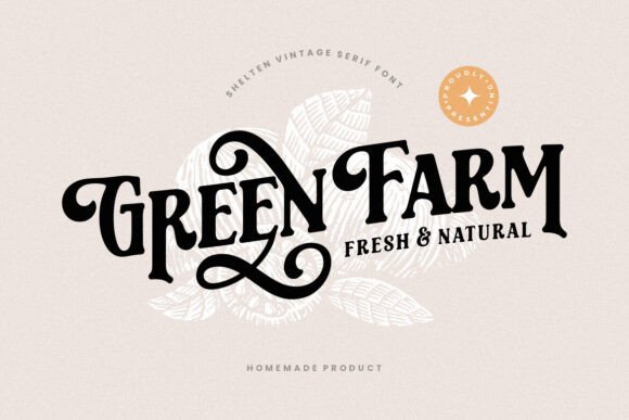 Shelten Font PNG with transparent background - Preview 5