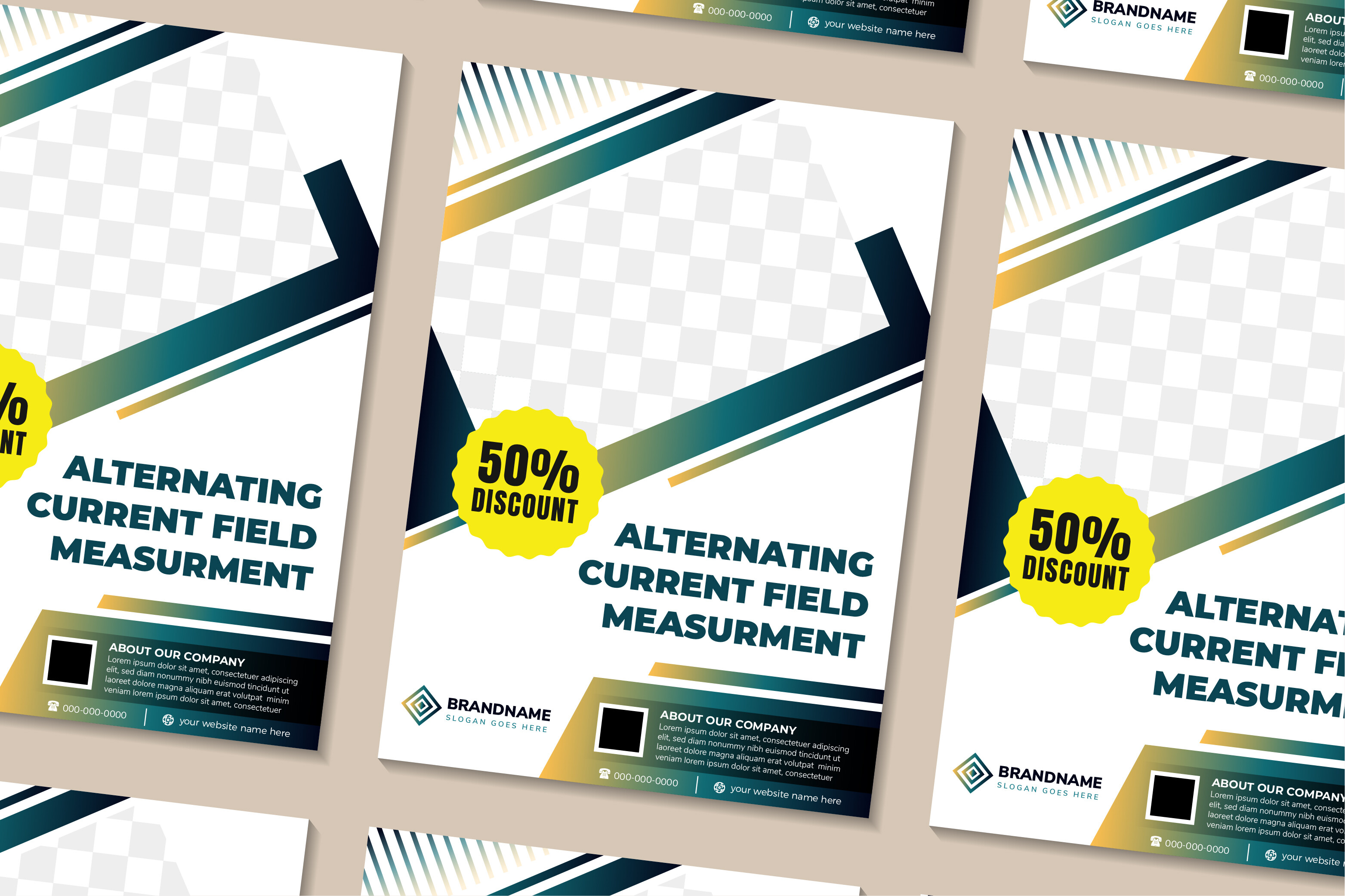 Alternating Current Field Vertical Flyer Graphic by noory.shopper ...
