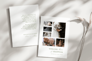 Editable Wedding Thank You Card Graphic by Azhartpaper · Creative Fabrica