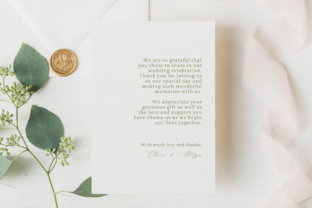Editable Wedding Thank You Card Graphic by Azhartpaper · Creative Fabrica