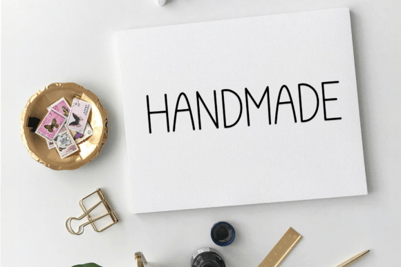 Elegant Homemade Font PNG with transparent background - Preview 4