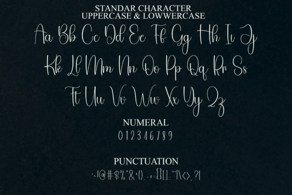 January Minimalist Font PNG with transparent background - Preview 2