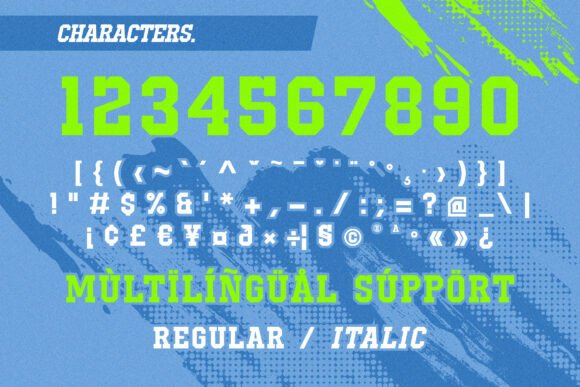 Megrush Font PNG with transparent background - Preview 3