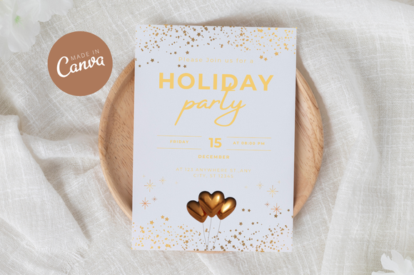 New Year Invitation Canva