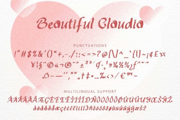 Beautiful Claudia Font - Preview 5