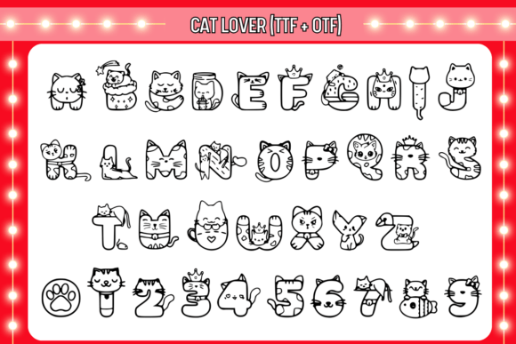 Cat Lover Font - Preview 1