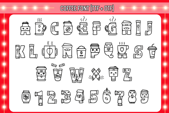 Coffee Font - Preview 1