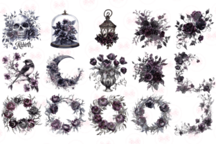 Gothic Spring Clipart Graphic by Markicha Art · Creative Fabrica