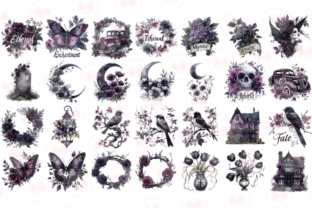 Gothic Spring Clipart Graphic by Markicha Art · Creative Fabrica