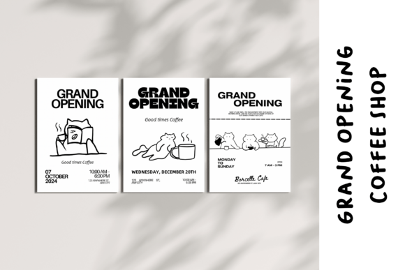 Grand Opening Coffee Shop Flyer Template