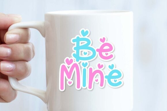 Mini Love Font PNG with transparent background - Preview 3