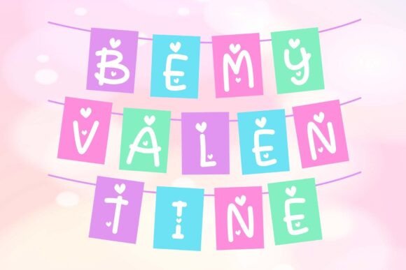 Mini Love Font PNG with transparent background - Preview 4