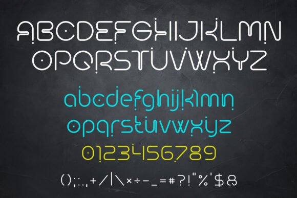 Neospark Font PNG with transparent background - Preview 6