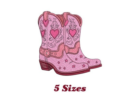 Pink Star Cowgirl Boots