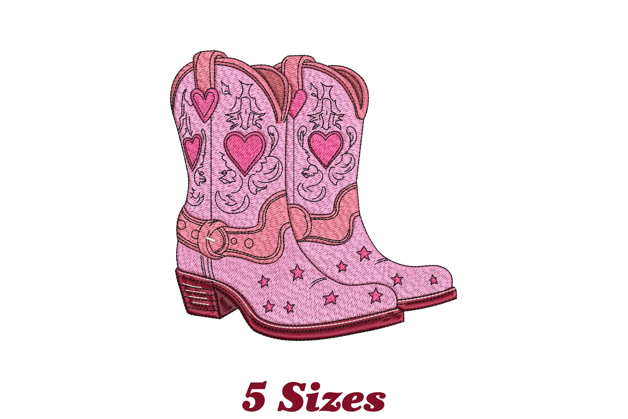 Pink Star Cowgirl Boots