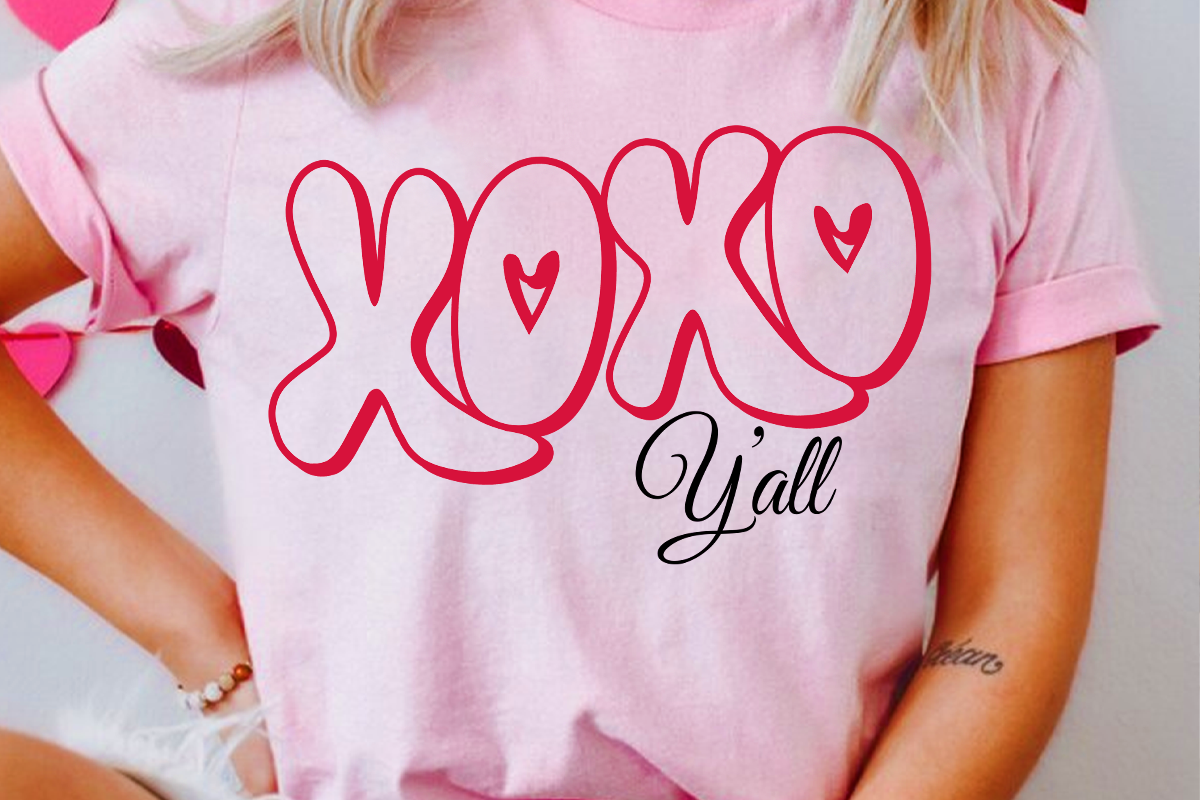 Retro Xoxo Y'all Sublimation Graphic by Hello December · Creative Fabrica