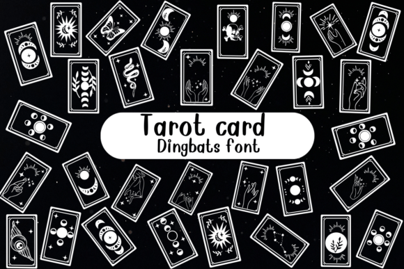 Preview of Tarot Card dingbat font