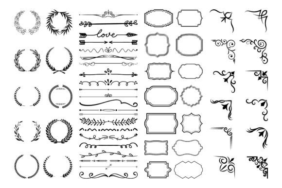 Vintage Calligraphic Elements.