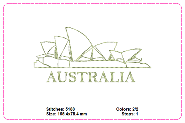Australia Embroidery Designs