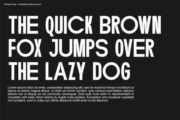 Blockline Font - Preview 1